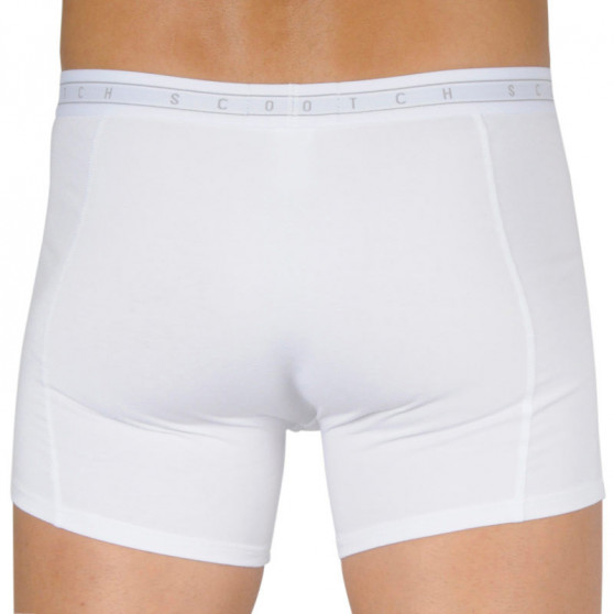 3PACK Boxers para hombre Scotch and Soda blanco (151033-0218)