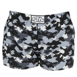 Pantalones cortos para niños Styx art classic goma camuflaje digital (J1150)