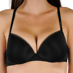 Sujetador de mujer Calvin Klein reforzado con aros negro (QF4038E-001)