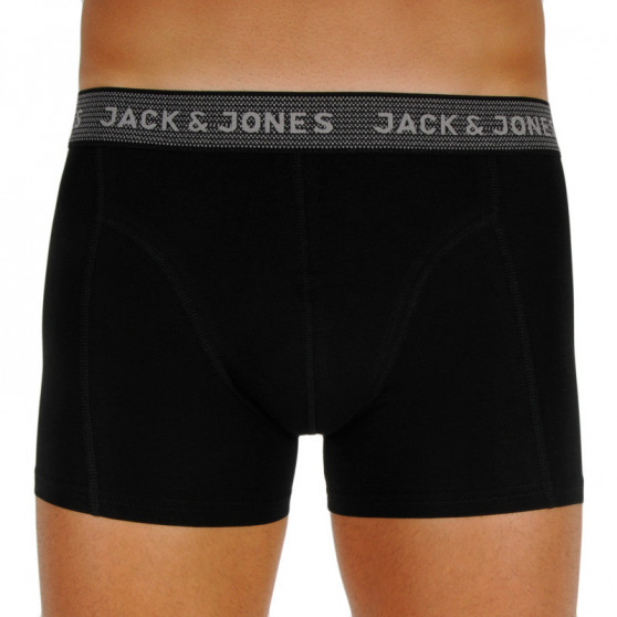 3PACK Boxers para hombre Jack and Jones negro (12127816 - asphalt)