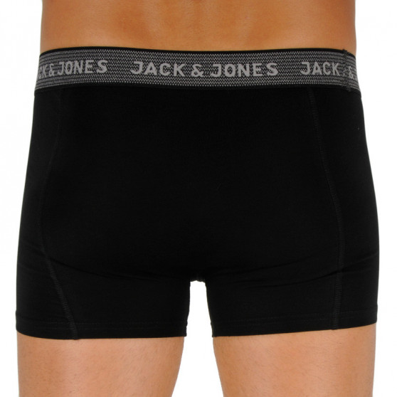 3PACK Boxers para hombre Jack and Jones negro (12127816 - asphalt)