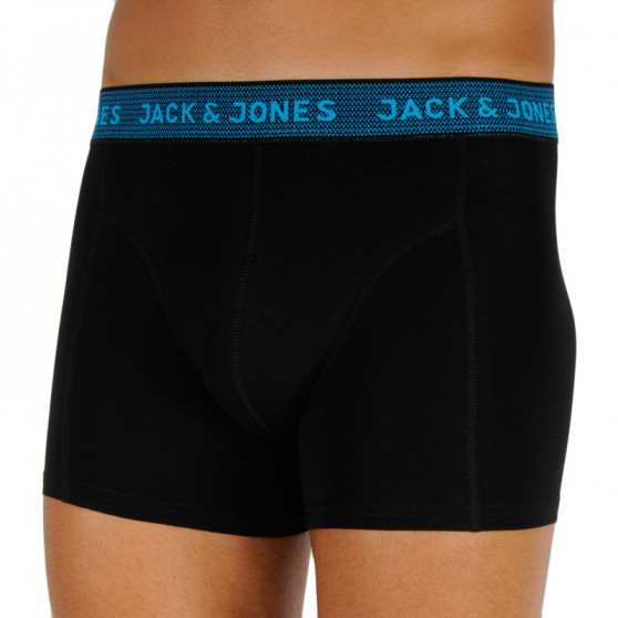 3PACK Boxers para hombre Jack and Jones negro (12127816 - asphalt)