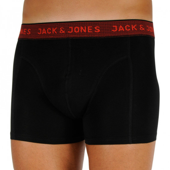 3PACK Boxers para hombre Jack and Jones negro (12127816 - asphalt)