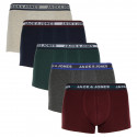 5PACK Boxers para hombre Jack and Jones multicolor (12165348)