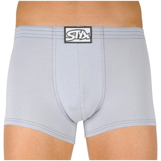 Boxers para hombre Styx goma clásica gris claro (Q1067)