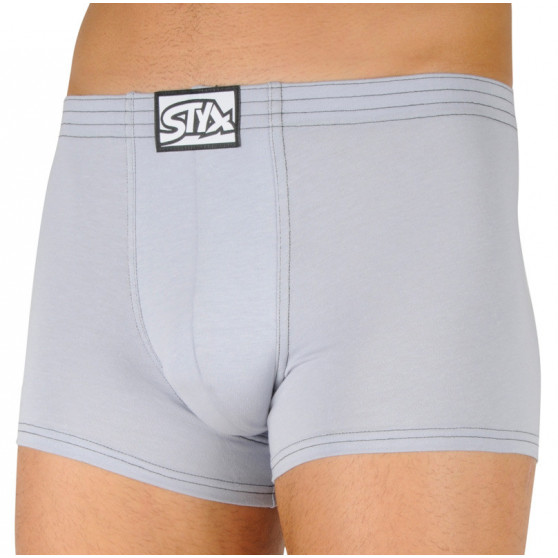 Boxers para hombre Styx goma clásica gris claro (Q1067)