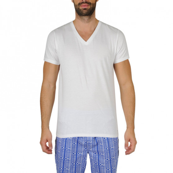 3PACK camiseta de hombre Calvin Klein blanca (NB4012A-100)