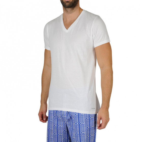 3PACK camiseta de hombre Calvin Klein blanca (NB4012A-100)