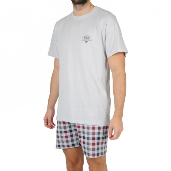 Pijama de hombre Gino gris (79110)