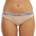 Tanga de mujer Calvin Klein beige (QF6136E-VJS)