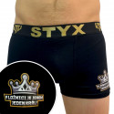 Boxers para hombre Styx / KTV sports caucho negro - caucho negro (GTCK960)