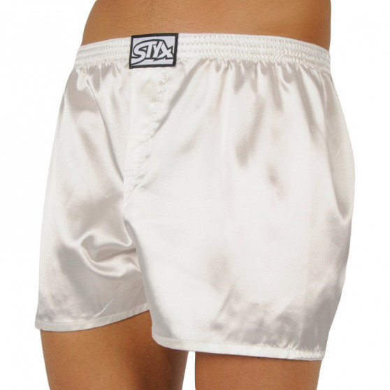 Calzones de hombre Styx classic satin elastico blanco (C1061)