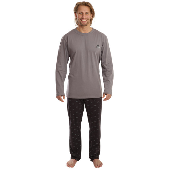 Pijama de hombre Gino gris (79107)