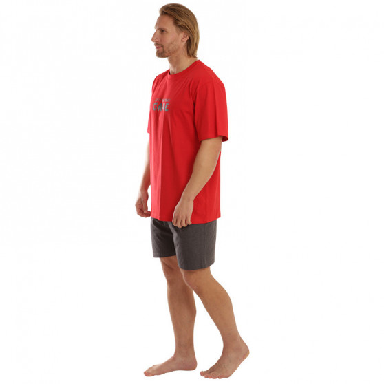 Pijama de hombre Gino rojo (79116)