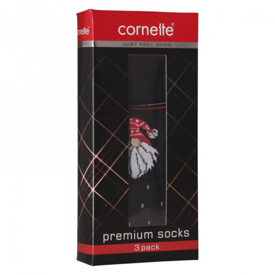 3PACK calcetines Cornette negro (A47)