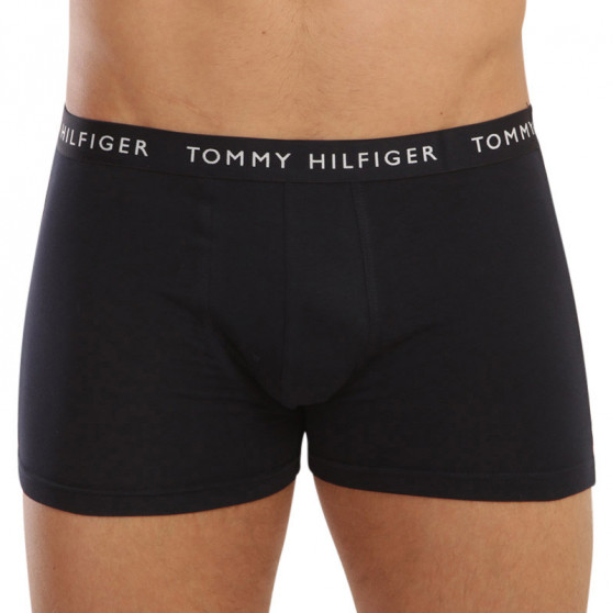 3PACK Boxers para hombre Tommy Hilfiger azul oscuro (UM0UM02203 0SF)