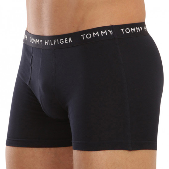 3PACK Boxers para hombre Tommy Hilfiger azul oscuro (UM0UM02203 0SF)