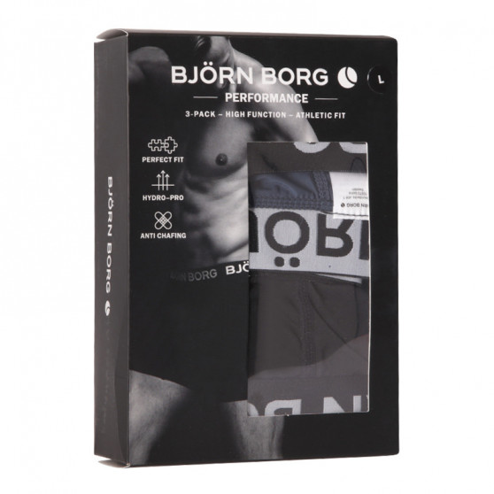 3PACK Boxers funcionales para hombre Bjorn Borg multicolor (10000819-MP001)