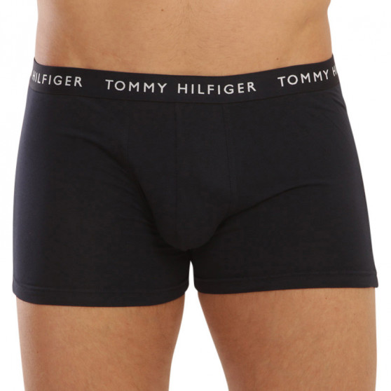 3PACK Boxers para hombre Tommy Hilfiger azul oscuro (UM0UM02324 0SE)