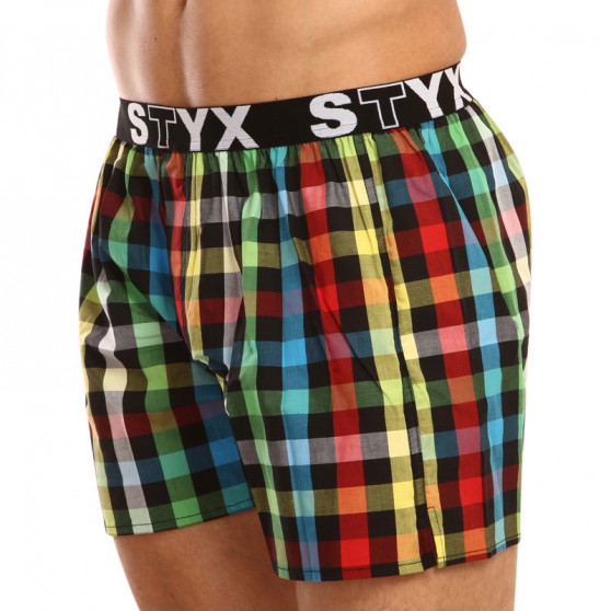 Calzones de hombre Styx elástico deportivo multicolor (B907)