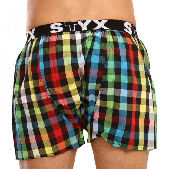 Calzones de hombre Styx elástico deportivo multicolor (B907)