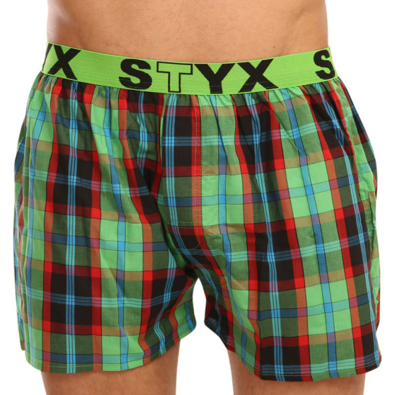 Calzones de hombre Styx elástico deportivo multicolor (B904)