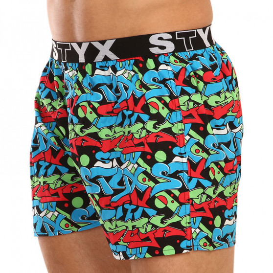 Calzones de hombre Styx art sports rubber graffiti (B1255)