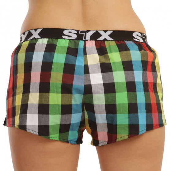 3PACK Calzones de mujer Styx deportivo elástico multicolor (T8132628)