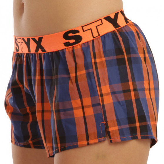 3PACK Calzones de mujer Styx deportivo elástico multicolor (T8132628)