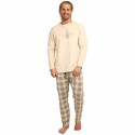 Pijama de hombre Gino beige (79121)