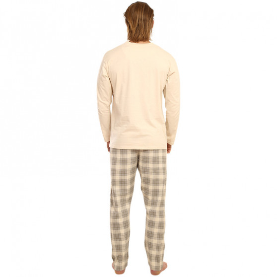 Pijama de hombre Gino beige (79121)