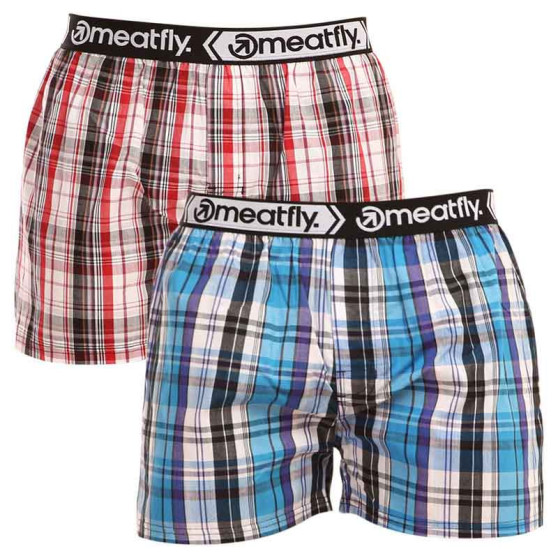 2PACK short hombre Meatfly multicolor (Bandit - Sea blue)