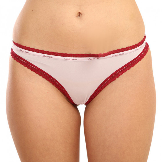 3PACK tanga de mujer Calvin Klein multicolor (QD3802E-W4Z)