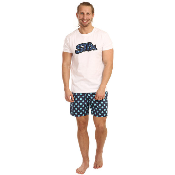 Pijama de hombre Styx lunares (PKP1053)