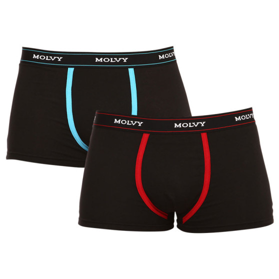 2PACK Boxers para hombre Molvy negro (KP-082-BEU)