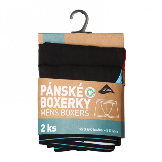 2PACK Boxers para hombre Molvy negro (KP-082-BEU)