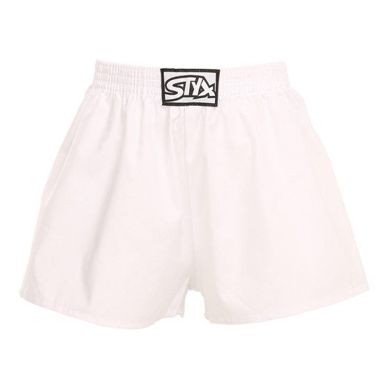 Pantalón corto niño Styx classic goma blanco (J1061)