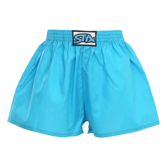 Pantalón corto de niño Styx goma clásica azul claro (J969)