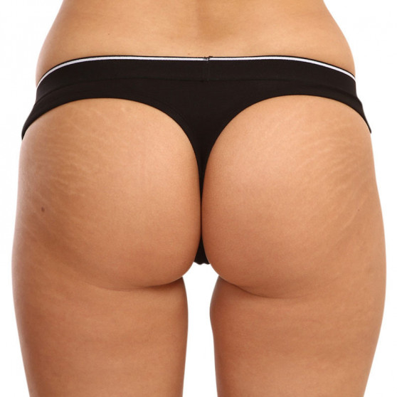 3PACK tanga de mujer Diesel negro (A05139-0LDAC-E4101)