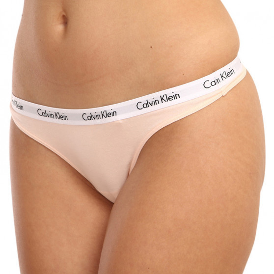 3PACK tanga de mujer Calvin Klein sobredimensionado multicolor (QD3800E-13X)