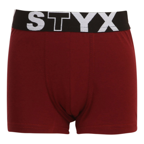 Boxers para niños Styx sport goma burdeos (GJ1060)