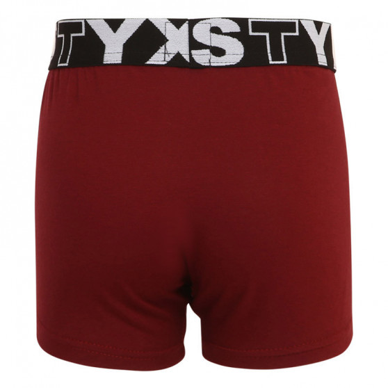 Boxers para niños Styx sport goma burdeos (GJ1060)