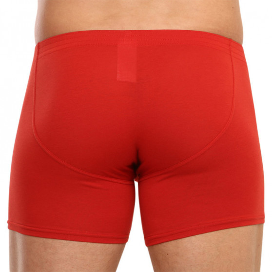 Boxers para hombre Styx largo clásico elástico rojo (F1064)