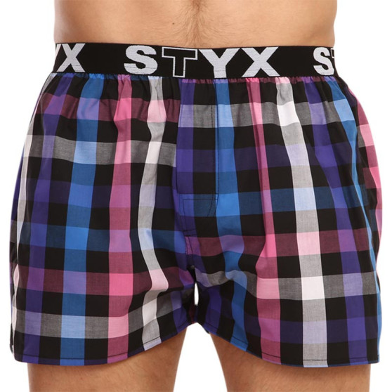 Calzones de hombre Styx elástico deportivo multicolor (B917)