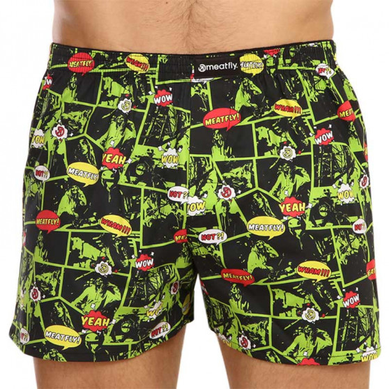 2PACK short hombre Meatfly multicolor (Agostino - green comics)