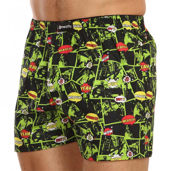 2PACK short hombre Meatfly multicolor (Agostino - green comics)