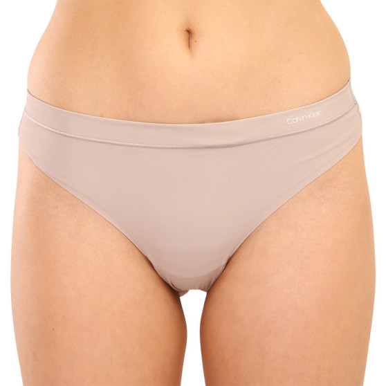 Tanga de mujer Calvin Klein beige (QF4844E-SVR)