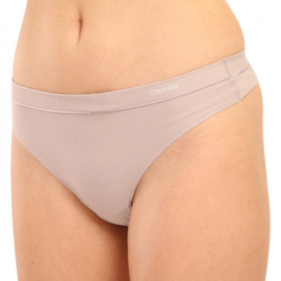 Tanga de mujer Calvin Klein beige (QF4844E-SVR)