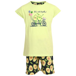 Pijama de niña Cornette avocado (787/77)