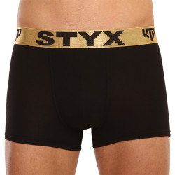 Boxers para hombre Styx / KTV sports elástico negro - elástico dorado (GTZ960)